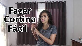 Como fazer cortina com pouco dinheiro  com Paloma Cipriano [upl. by Nosduh]