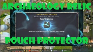 RUNESCAPE 3 Archaeology Relic  Pouch Protector For Runecrafting  How To Obtain [upl. by Cob841]