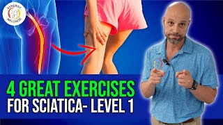 Sciatica Nerve Pain Leg Pain Relief  4 Best Exercises [upl. by Vevina]