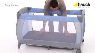 Hauck Baby Center Travel Cot  How To Fold and Build  BabySecurity [upl. by Akenit]