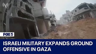 Israeli military expands ground offensive in Gaza [upl. by Kazimir109]