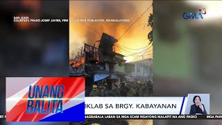 Nasa 100 bahay nasunog sa Karangalan Village sa Pasig  Unang Balita [upl. by Ocicnarf308]