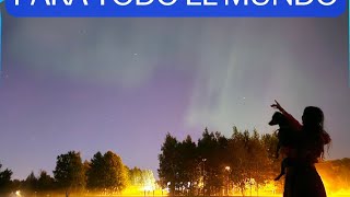 podes ver la Aurora aurora auroraborealis noticias [upl. by Eidde]