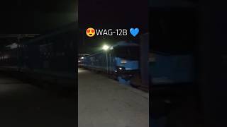 😍The Blue Stallion WAG12B 💙 of Indian Railways 🇮🇳💪shorts indianrailways youtubeshorts [upl. by Krall]