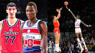 Manute Bol VS Gheorghe Muresan 77 Height [upl. by Iram]