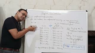 Basic Electronics  Ones Complement and Twos Complement representation continued [upl. by Anawyt]