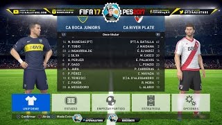 Pro Evolution Soccer 2017 Liga Argentina Kits  Camisetas [upl. by Esmeralda]