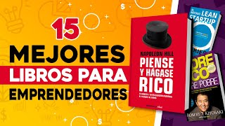 📚 15 Mejores Libros para Emprendedores 📕 Libros que Cambiaron Mi Vida [upl. by Rothstein333]