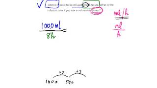 Drug Calculations Infusion Pump [upl. by Teiv]