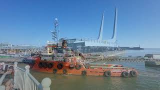 Lowestoft Gull Wing Bridge 432024 [upl. by Eimmis]