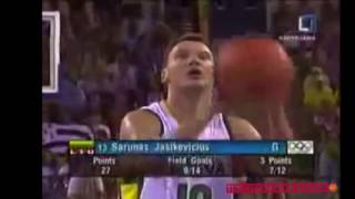 Lithuania vs USA 2004  Sarunas Jasikevicius Domination [upl. by Esidarap]