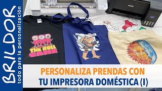 IMPRESIÓN TEXTIL con Impresora DOMÉSTICA I  papel TRANSFER Inkjet [upl. by Johnath122]