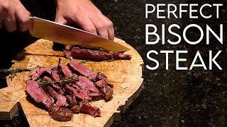 Perfect Bison Sirloin Steak [upl. by Pylle]