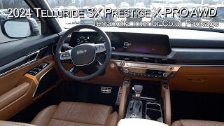 New 2024 Kia Telluride SX Prestige XPRO AWD w Terracota Interior PackageParkside Kia [upl. by Radbourne]