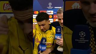 Jamie Carragher’s interview with Jadon Sancho 🤣 [upl. by Ihana]