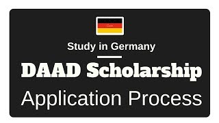 DAAD Scholarships 2022 German Scholarships Application Process [upl. by Efram389]