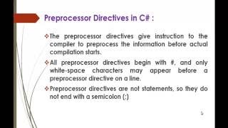 C Beginner to advanced  Lesson 71  Preprocessor Directives [upl. by Akinam]