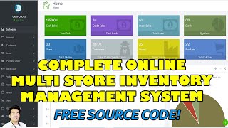 Complete Multi Store Inventory Management System in PHP MySQL  Free Source Code Download [upl. by Noswal]