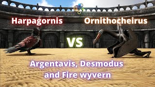 Harpagornis vs Ornithocheirus Argentavis and Desmodus ark creatures battle [upl. by Sadnak678]