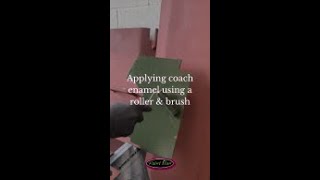 How To Apply Coach Enamel Paints Using a Brush And Roller [upl. by Nolava]