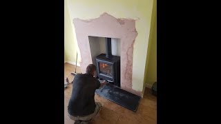 Woodwarm Phoenix Firegem 5kW Stove Installation Timelapse [upl. by Henke671]