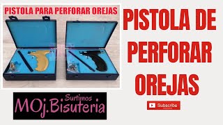 PISTOLA PERFORACIONES DE OREJAS CON TOPO ANTIALERGICO [upl. by Janaya421]