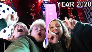 Sneaking Into New Years Ball Drop 2020 FRONT ROW [upl. by Siward]