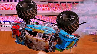 Monster Jam INSANE SAVES 17 monsterjam beamng gravedigger [upl. by Erv]