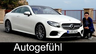 Mercedes EClass Coupé E400 FULL REVIEW EKlasse AMGLine test driven 20182017 allnew neu [upl. by Eira945]