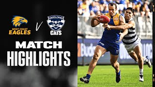 West Coast Eagles v Geelong Cats Highlights  Round 14 2022  AFL [upl. by Nunnery]