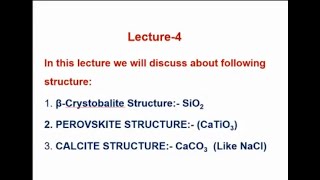 Ionic Crystal Structures Lec4 by Malik sir [upl. by Siuqramed]