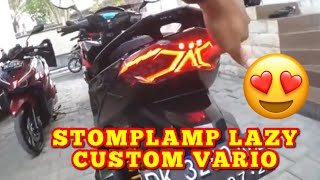 PEMASANGAN LAMPU BELAKANG LAZY VARIO 125150 LED OLD  Project Vario Eps 21 [upl. by Demodena]