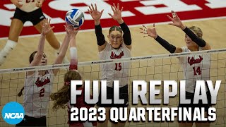 Nebraska vs Arkansas 2023 NCAA volleyball tournament quarterfinals  FULL REPLAY [upl. by Chisholm26]