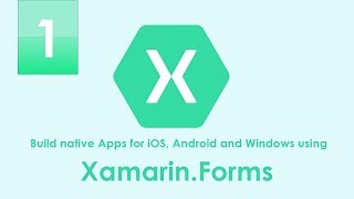 1 بناء تطبيق موبايل لعرض الدروس بتقنية XamarinForms ولغة سي شارب  بدء التطبيق [upl. by Annahsad]