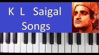 K L Saigal Songs  Gham Diye Mustakil  Jab Dil Hi Toot  on Harmonium  Piano Tutorial [upl. by Eitsud]