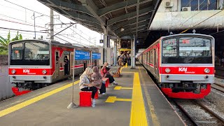 4K 34 Stasiun Tanah Abang Kompilasi Kereta JR 203 JR 205 TM 6000 CC 206  KRL Commuter Line [upl. by Mukerji945]