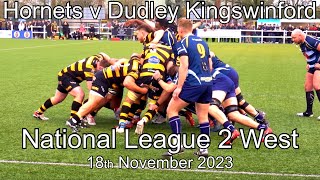 Hornets RFC v Dudley Kingswinford RFC 18th November 2023 [upl. by Rimas]