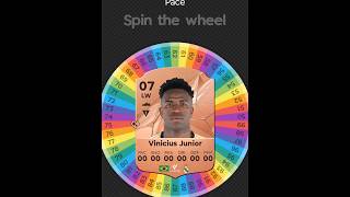 I Respun VINICIUS JUNIOR FC 25 Card at REAL MADRID fifa spinner soccer football [upl. by Georgina]