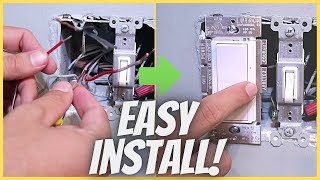 How To Install a 3 Way Dimmer Switch Lutron 3 Way Dimmer Switch [upl. by Esiuqram]