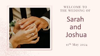 Josh and Sarahs Wedding [upl. by Kushner]