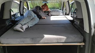 Bestes Campingbett Citroen Berlingo II  Peugeot Tepee Werkzeuglos DIY Camper Minicamper Vanlife [upl. by Andriette]