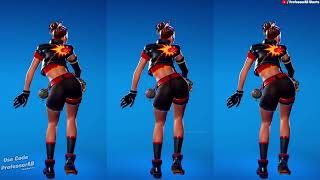 Fortnite Deep End Emote Dynamo Tntina Skin Thicc 🍑😜😍 [upl. by Ceciley]