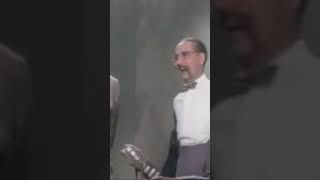 🎨 CrazyEyed Guest Shocks Groucho Marx  Rare 1955 You Bet Your Life Clip Restored in Color 🎭 [upl. by Yddet418]