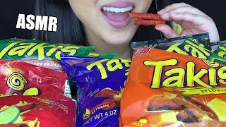 ASMR SPICY TAKIS CHIP PLATTER Eating Sounds Taste Testing Takis Flavors No Talking ASMR Phan [upl. by Eyahs]