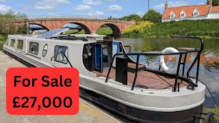 For Sale Dartline Narrowboat 50ft £27000 [upl. by Wanda]