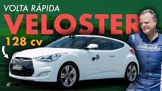 VELOSTER ANDA MAIS QUE HB20 NA VOLTA RÁPIDA Polêmico Hyundai de 128 cv vai pra pista com Rubinho [upl. by Scoter207]