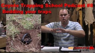 Bedding Traps  Episode 8 Coyote Trapping School Podcast [upl. by Annaillil]