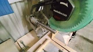 metabo 10quot Sliding Miter Saw Review [upl. by Nelubez]