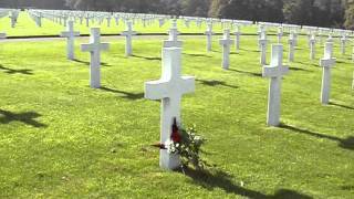 Ardennes American Cemetery for 416th Bomb Group L [upl. by Gaskill]