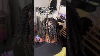 Just a Quick little work flex😂 menbraids retwistlocs fyp twostrandtwist homebasedbusiness [upl. by Elin]